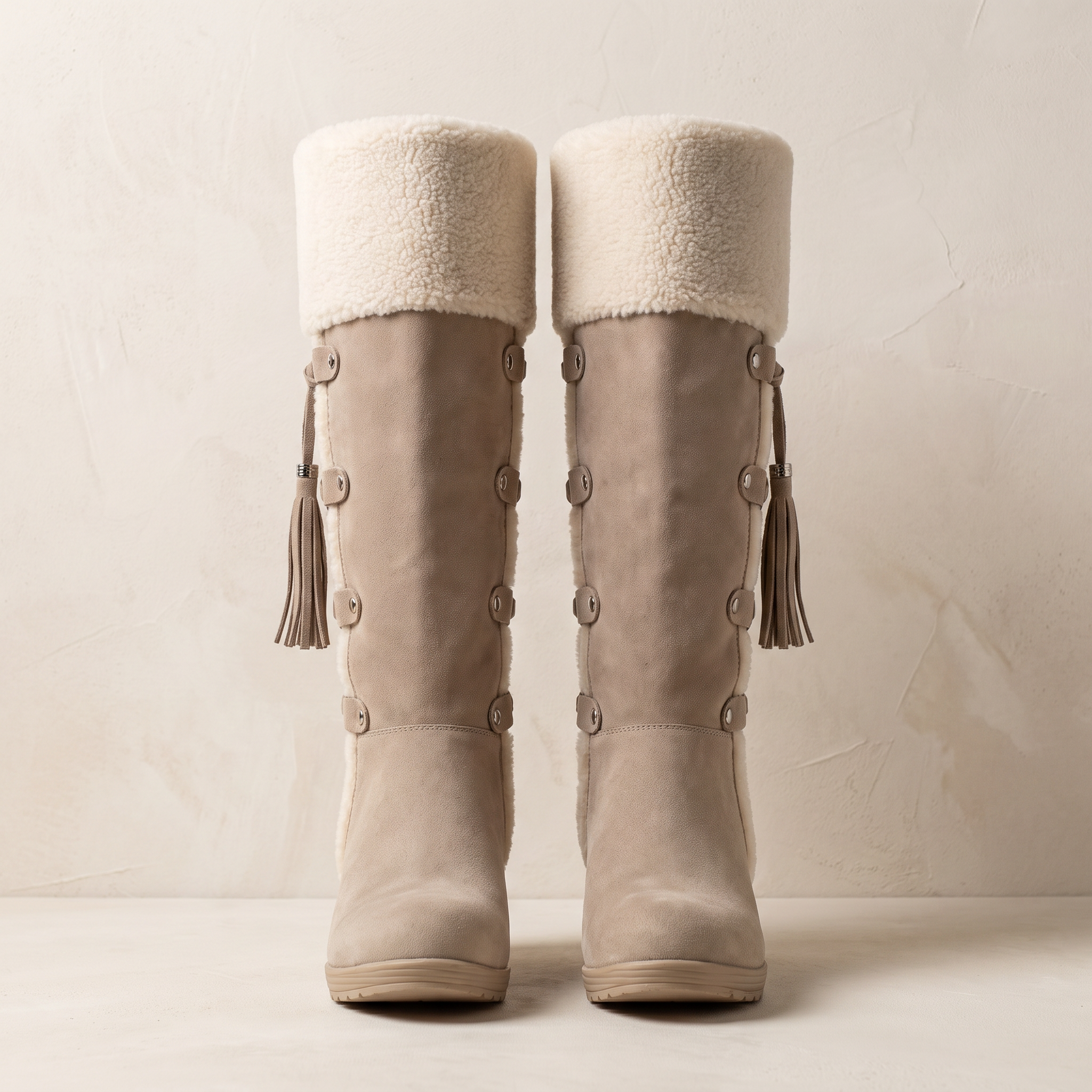 Quentin | Knee High Boots Ankle Shearling