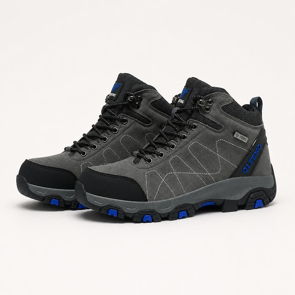 Edmund | Mens Waterproof Fleece Lined Snow Boots, Grey