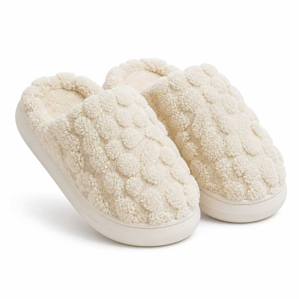 Casper | Womens Slippers Fluffy Warm Memory Foam House Slippers Design 3 packshot