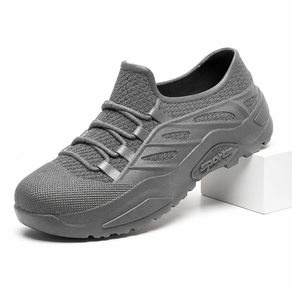 Magnus | Mens Rain Shoes Waterproof Non Slip Low Top Wellington Boots Gray packshot