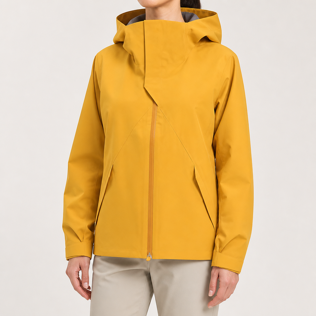 Genevieve | Womens Waterproof Windproof 3 In 1 Jacket, Wheat Yellow