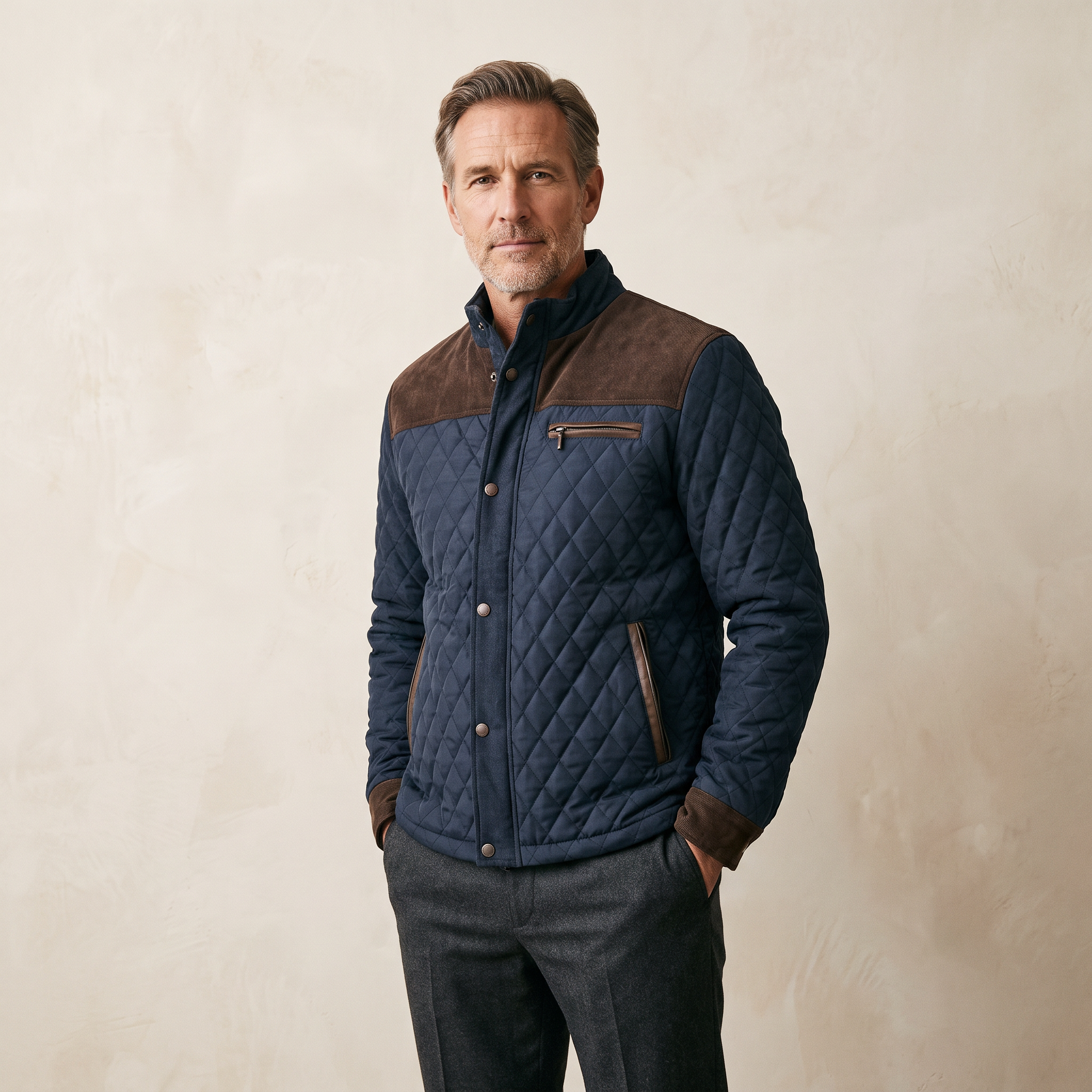 Eloise | Puffer Jacket Coat Corduroy Quilted