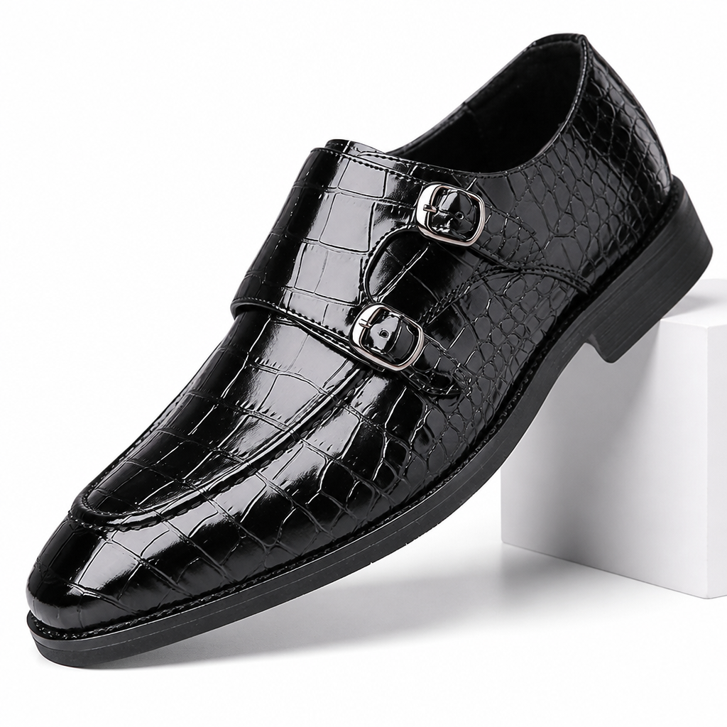 Anders | Womens Leather Business Breathable Formal Dress Shoes Black packshot