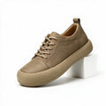Ferdinand | Mens Leather Casual Smart Low Top Comfortable Shoes Khaki packshot