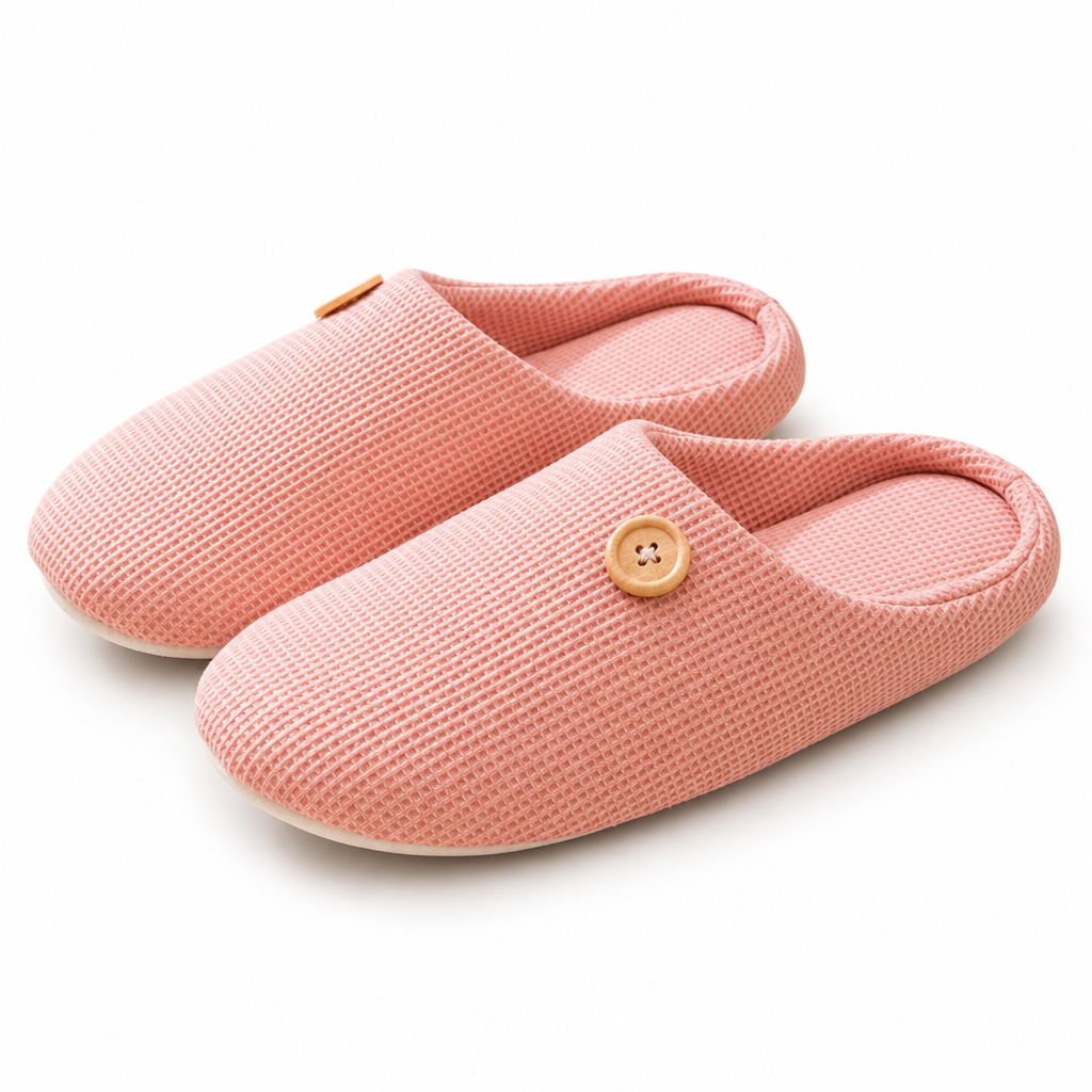 Romy | Womens Slippers Fluffy Warm Cotton House Indoor Slippers Design 1 packshot