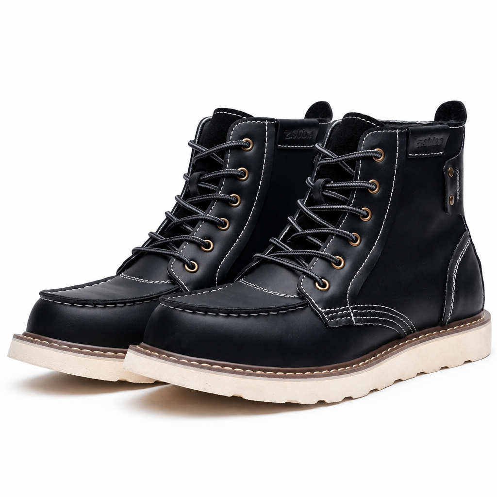 Hamish | Mens Work Boots Fleece Lined Warm Retro Boots Multi 7 packshot