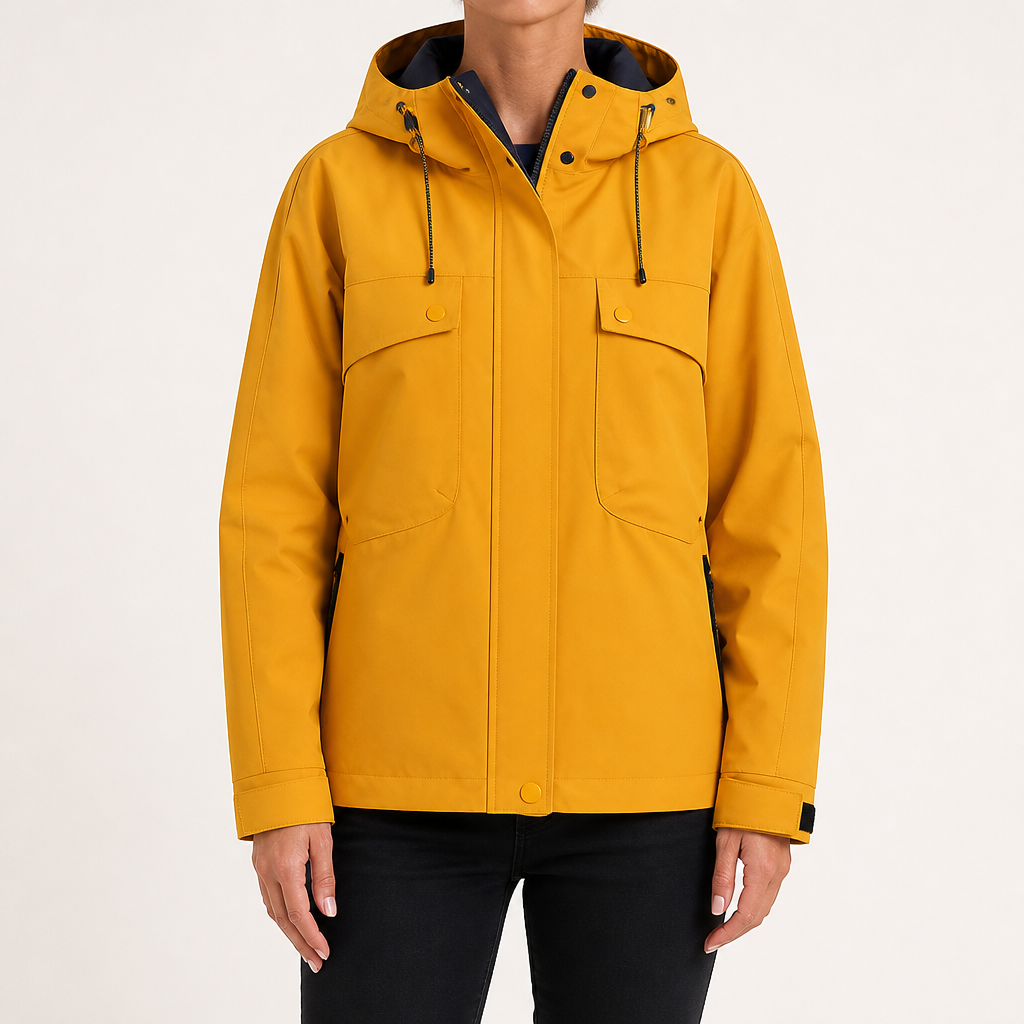 Josephine | Womens Waterproof Windproof Hooded Softshell Jacket, Amber