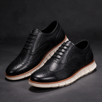 Redmond Wingtip Brogue Sneakers - Black