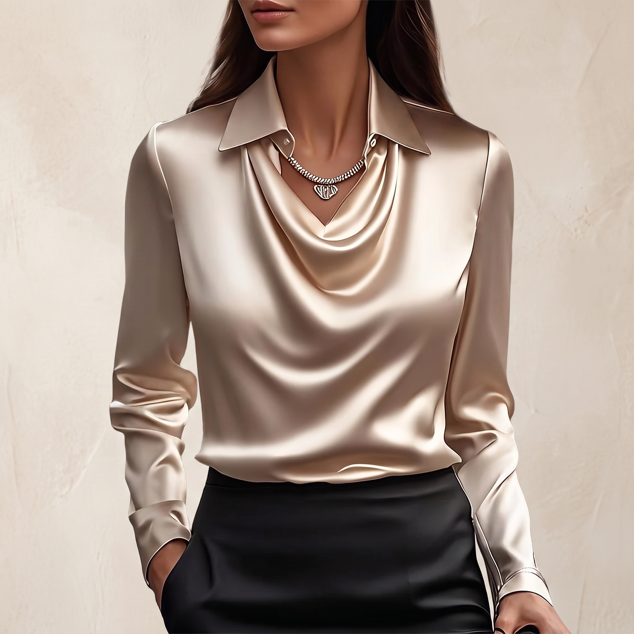 Isaac | Blouse Shirt Satin