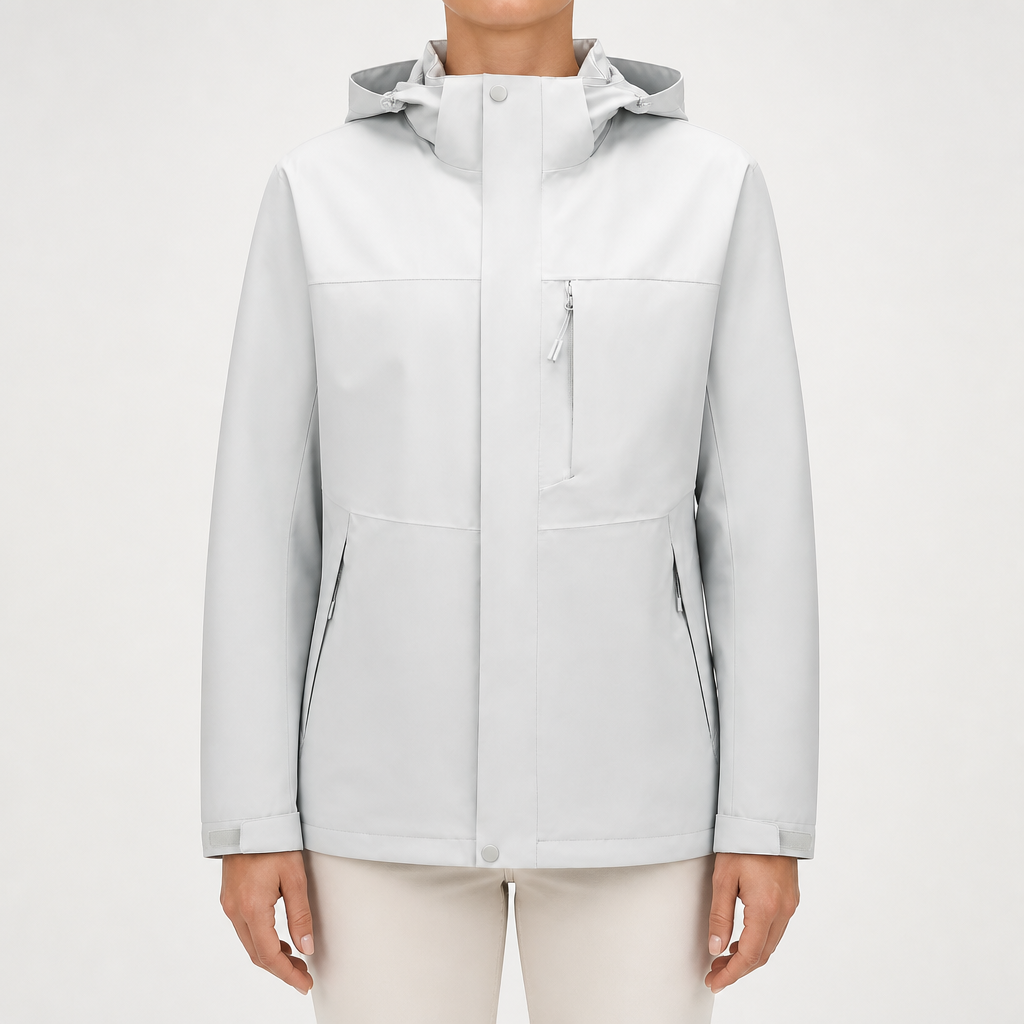 Beatrice | Womens Waterproof 3 in 1 Hooded Jacket, Shadow Grey