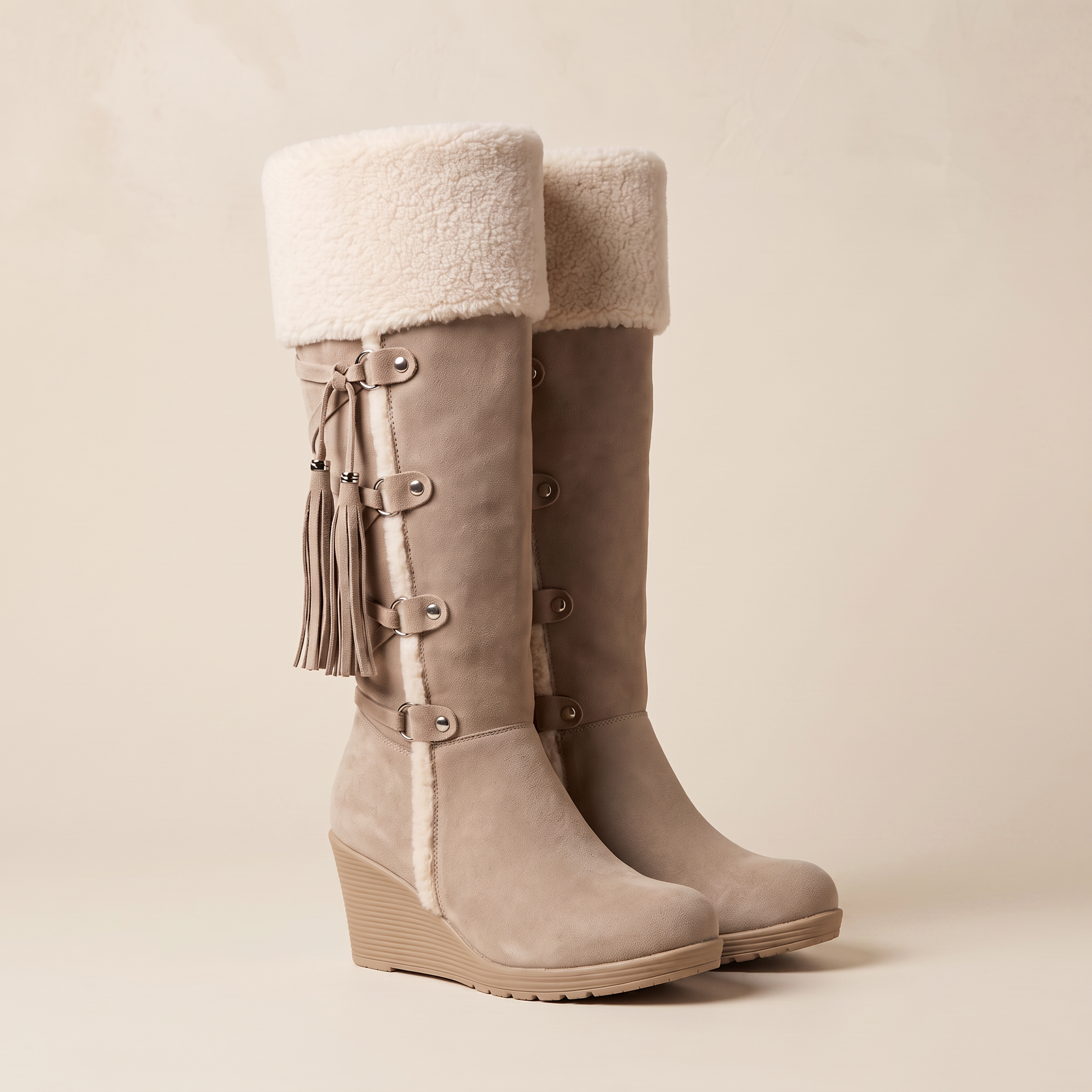 Quentin | Knee High Boots Ankle Shearling