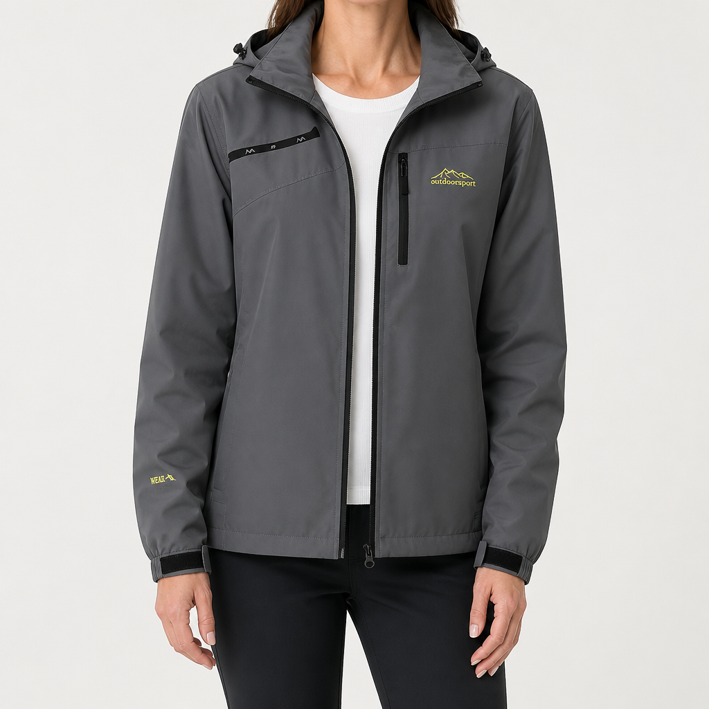 Colette | Womens Waterproof Windproof Jacket, Dark Grey