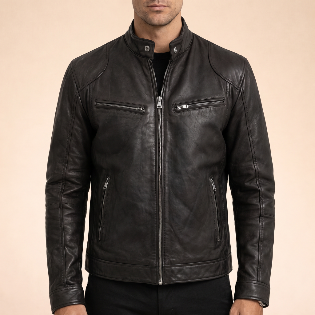 Celeste | Leather Jacket Coat