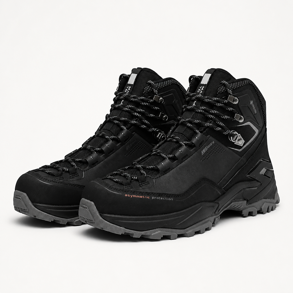 Rupert | Mens Waterproof Hiking Walking Boots, Black