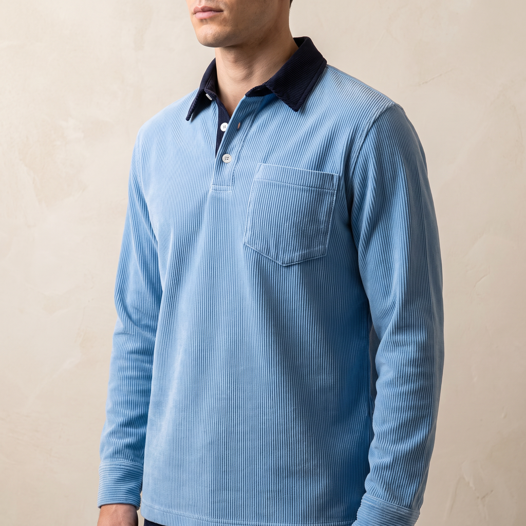 Wakeley | Long Polo Shirt Corduroy