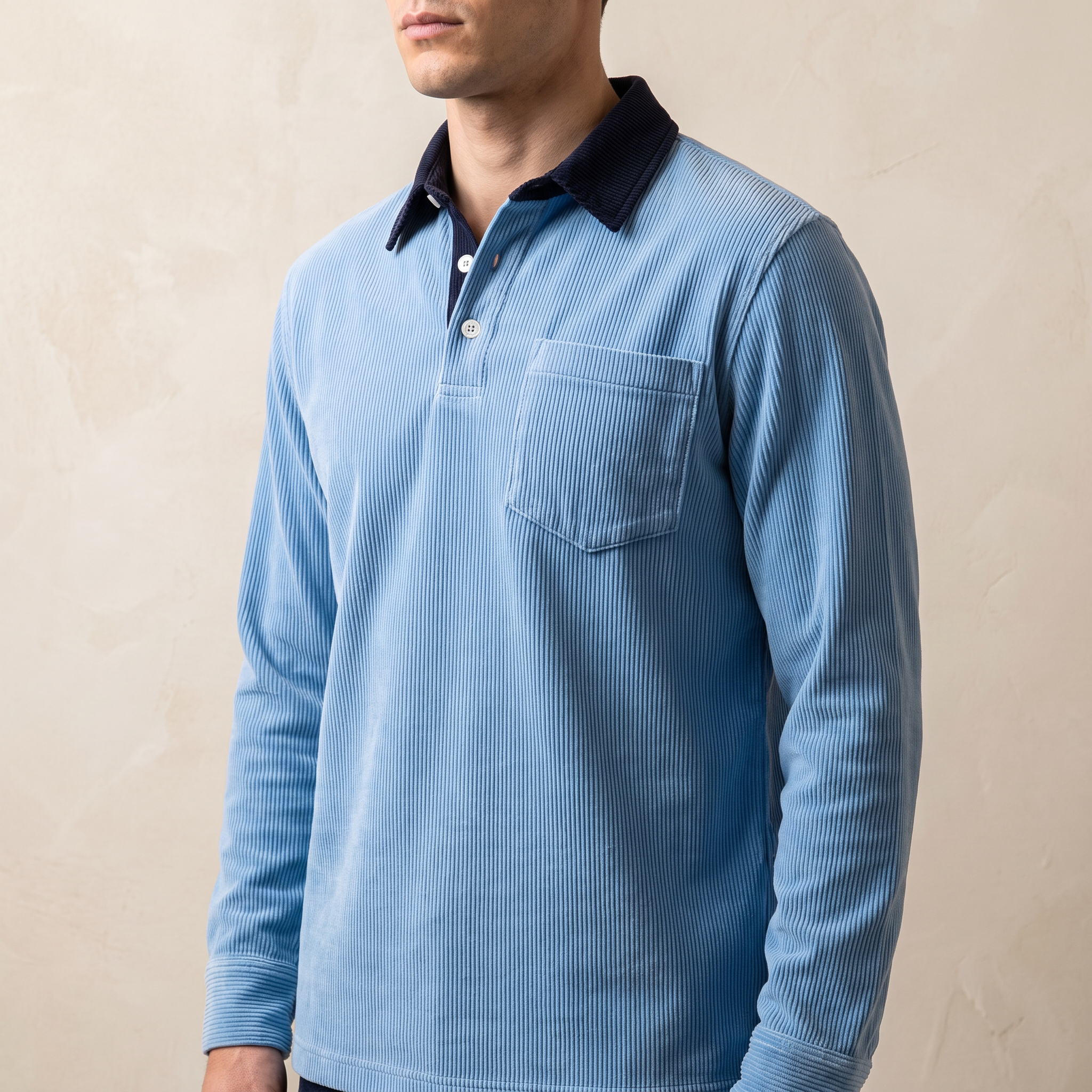 Wakeley | Long Polo Shirt Corduroy