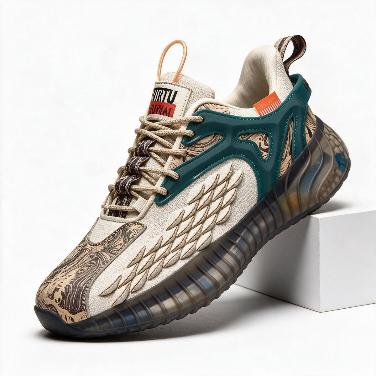 Harlan | Mens Lightweight Breathable Mesh Running On Shoes Multi packshot