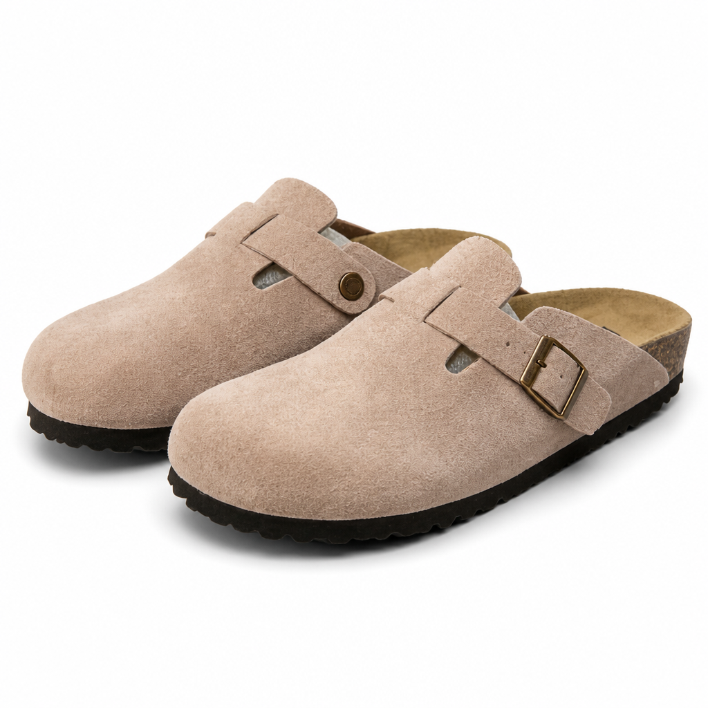 Foster | Leather Clogs Mules Closed Toe Platform Slippers Sandals Mud packshot