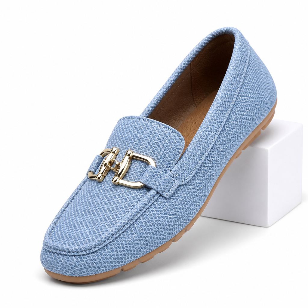 Fenna | Womens Canvas Low Top Casual White Trainers Sneakers Blue packshot