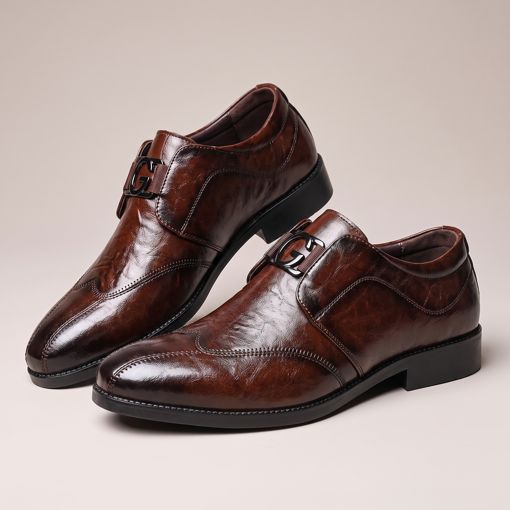 Greenwich | Dress Shoes Leather Denim Lace Up