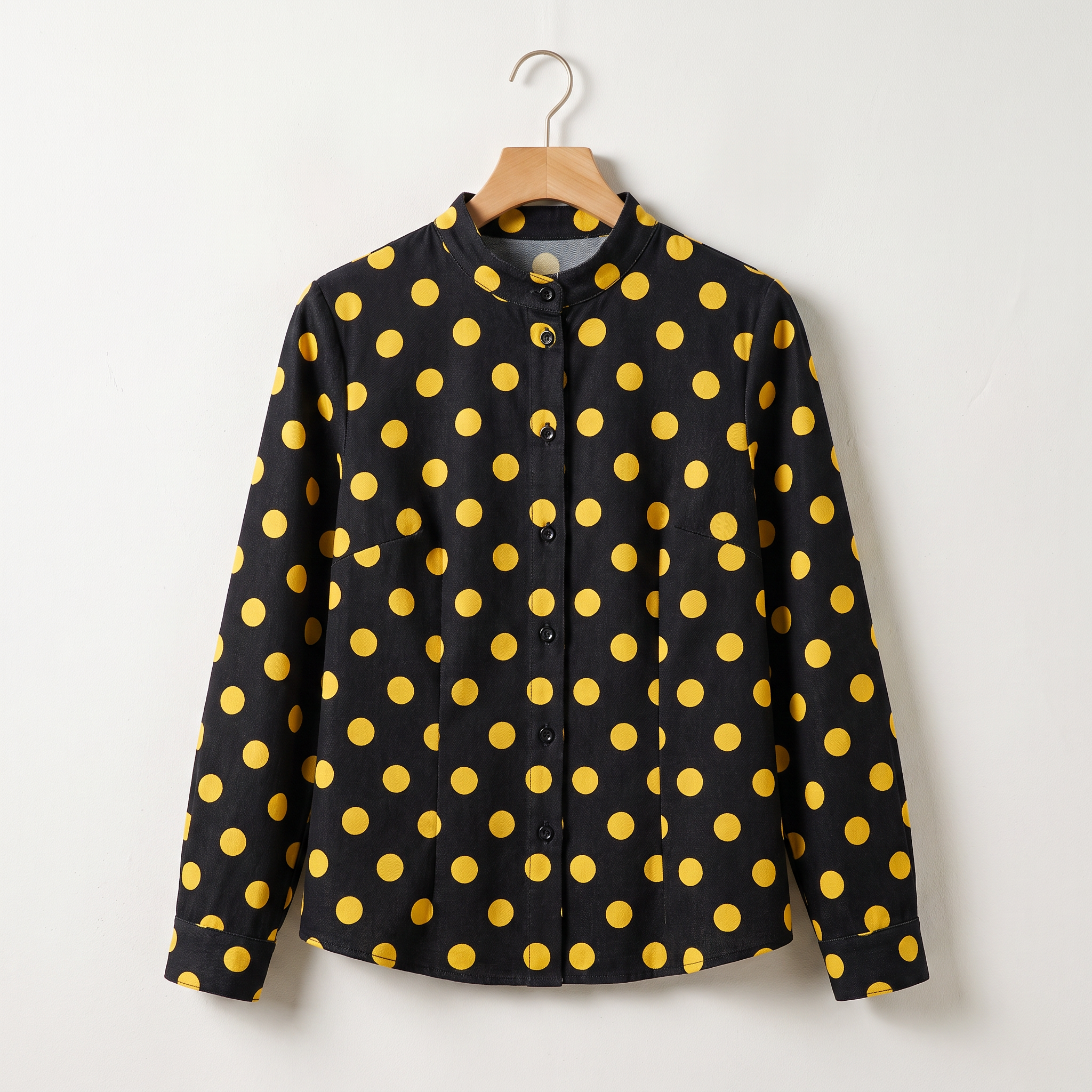 Miles | Blouse Shirt Denim Polka Dot