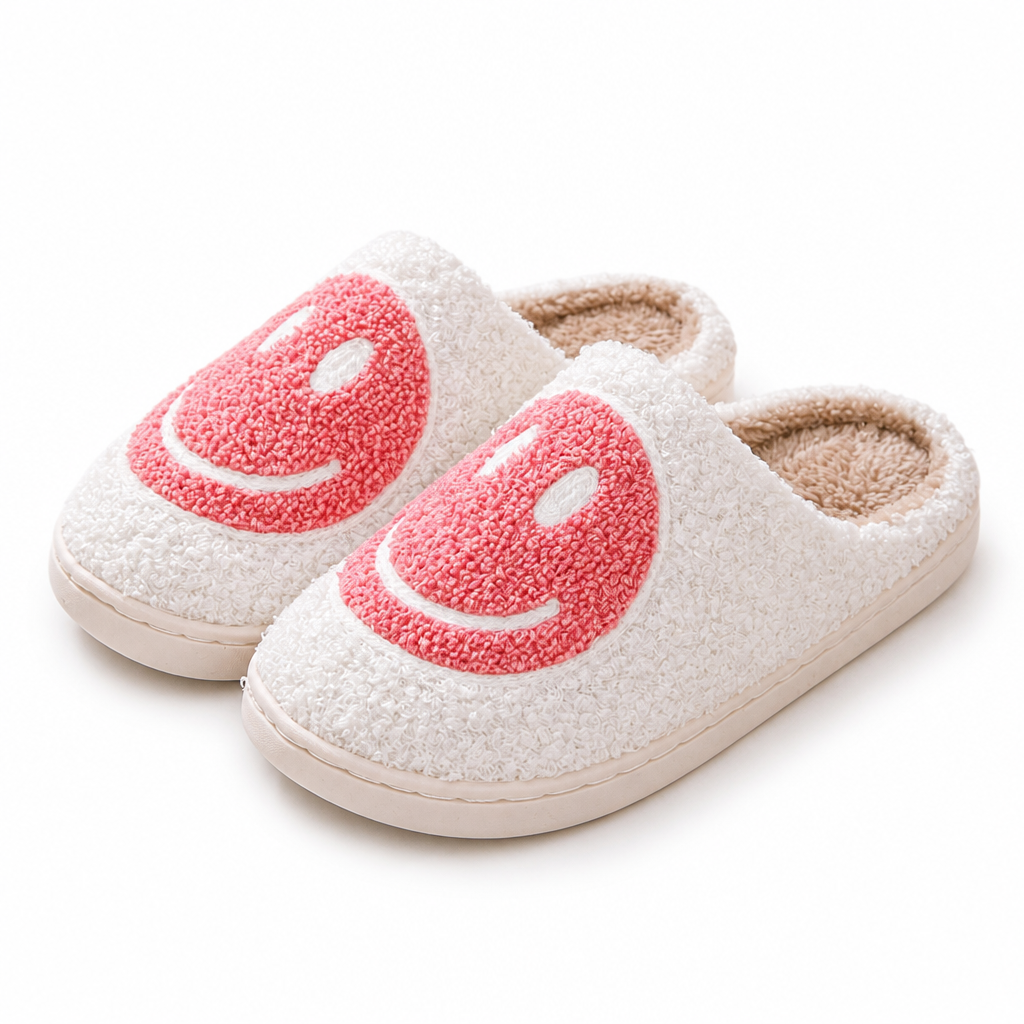 Tamsin | Womens Slippers Fluffy Cute Cartoon Warm House Slippers White packshot