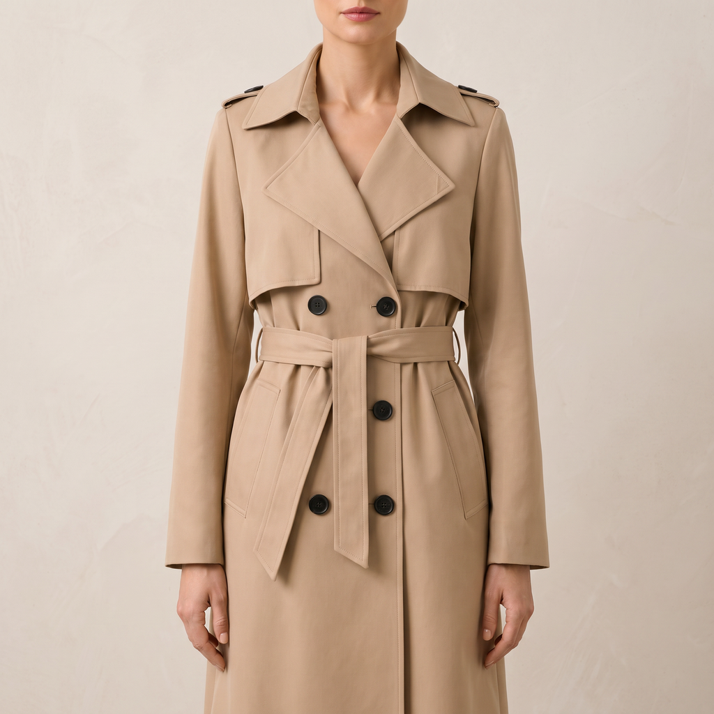 Dorothea | Double Breasted Trench Coat Winter Belted
