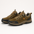 Duncan | Mens Waterproof Leather Walking Hiking Shoes, Khaki