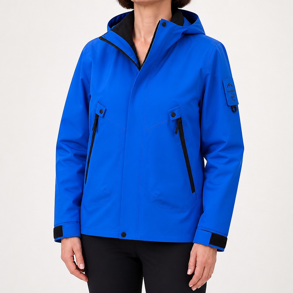 Rowan | Womens Waterproof 3 in 1 Hooded Jacket, Klein Blue
