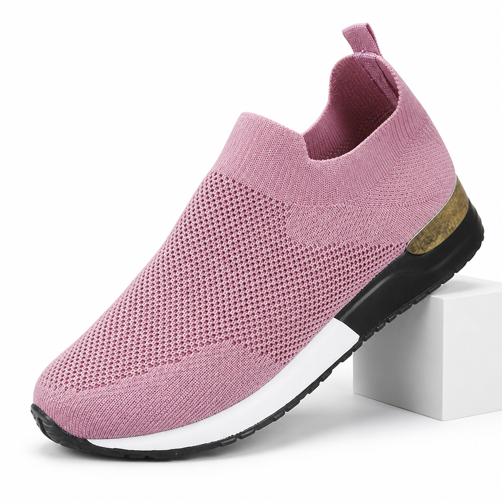 Mabel | Womens Trainers Sock Knit Slip On Breathable Running Shoes Purple packshot