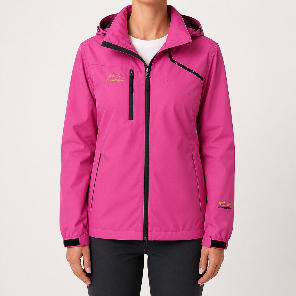 Colette | Womens Waterproof Windproof Jacket, Rose Red