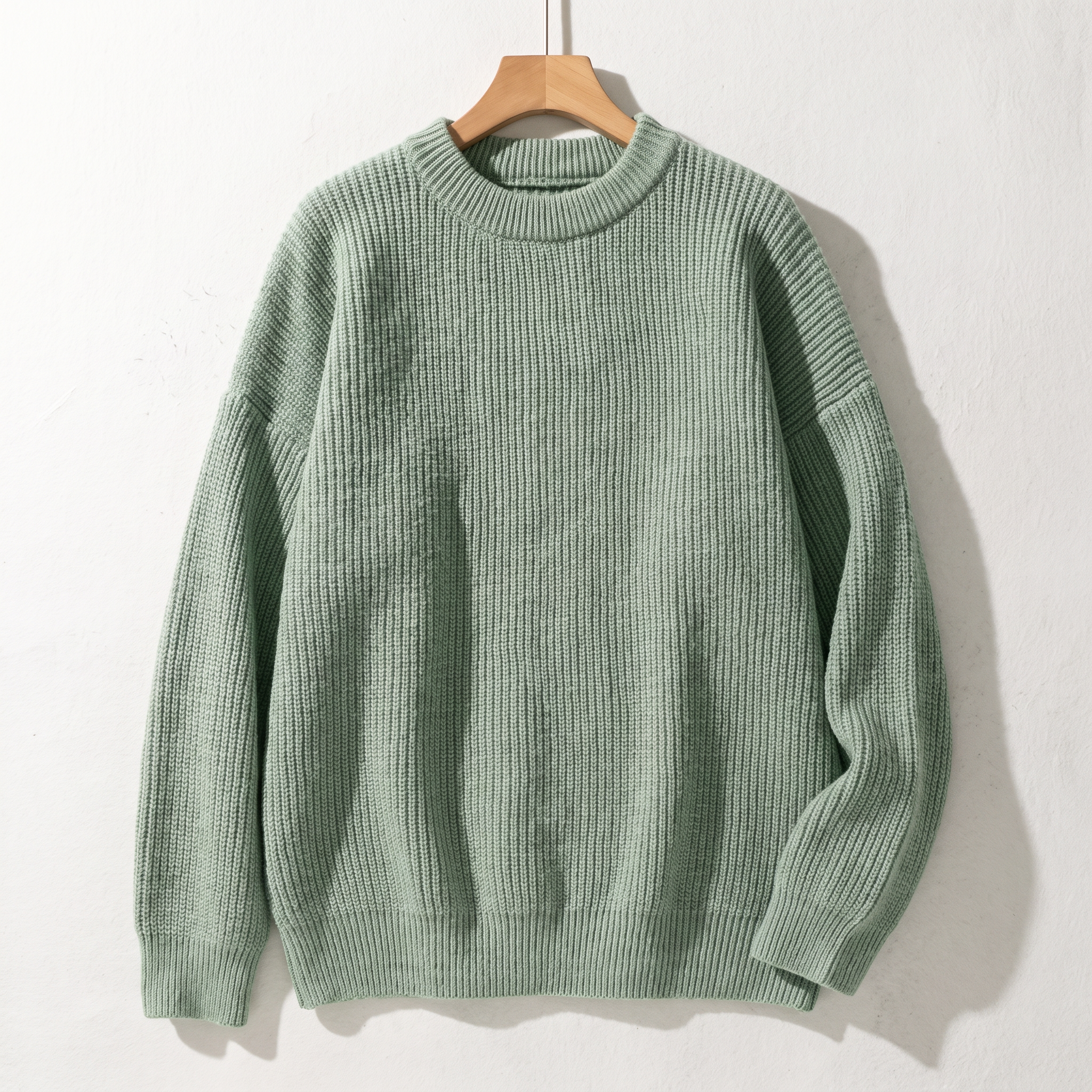 Blythe | Relaxed Chunky Cardigan Sweater Knit Crew Neck