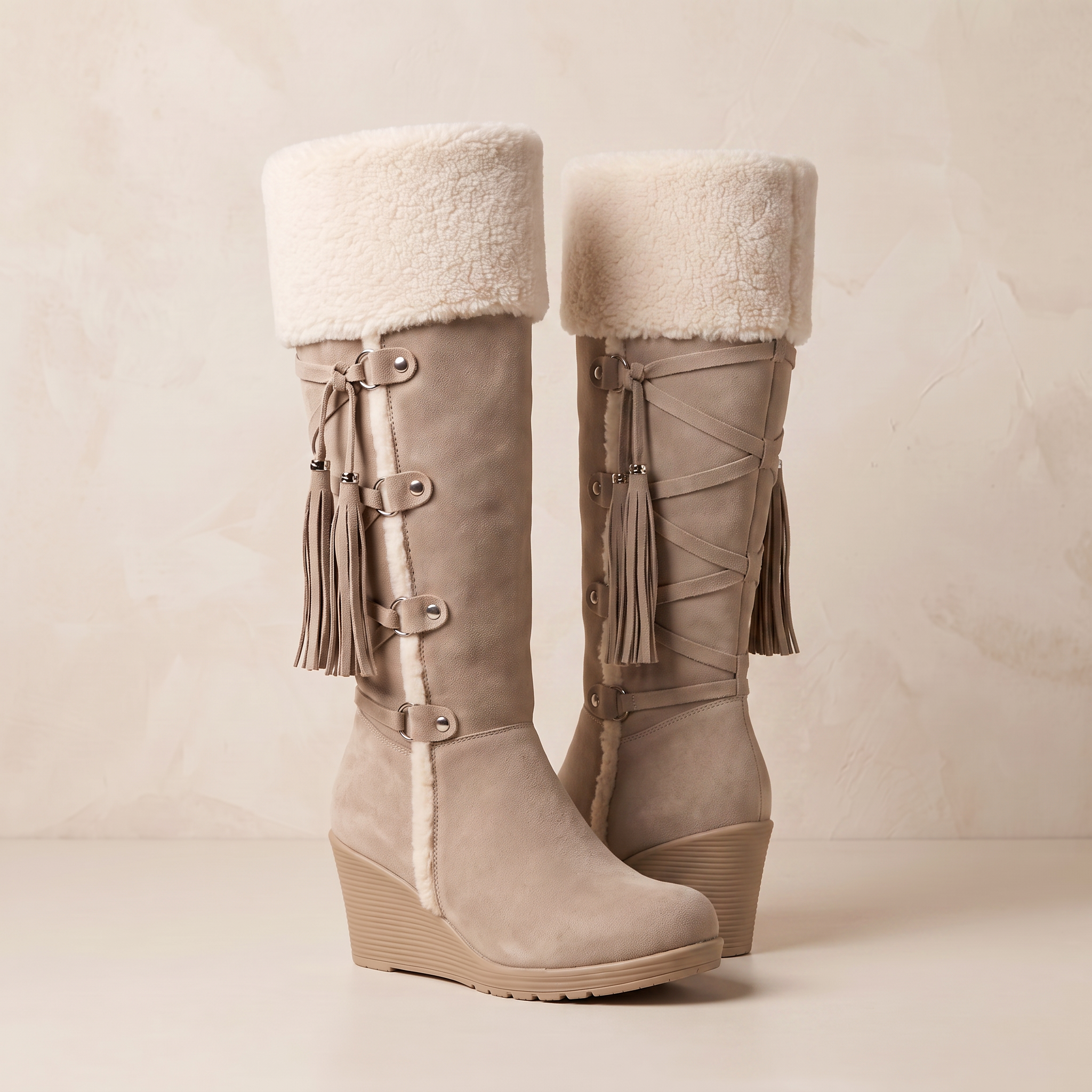 Quentin | Knee High Boots Ankle Shearling
