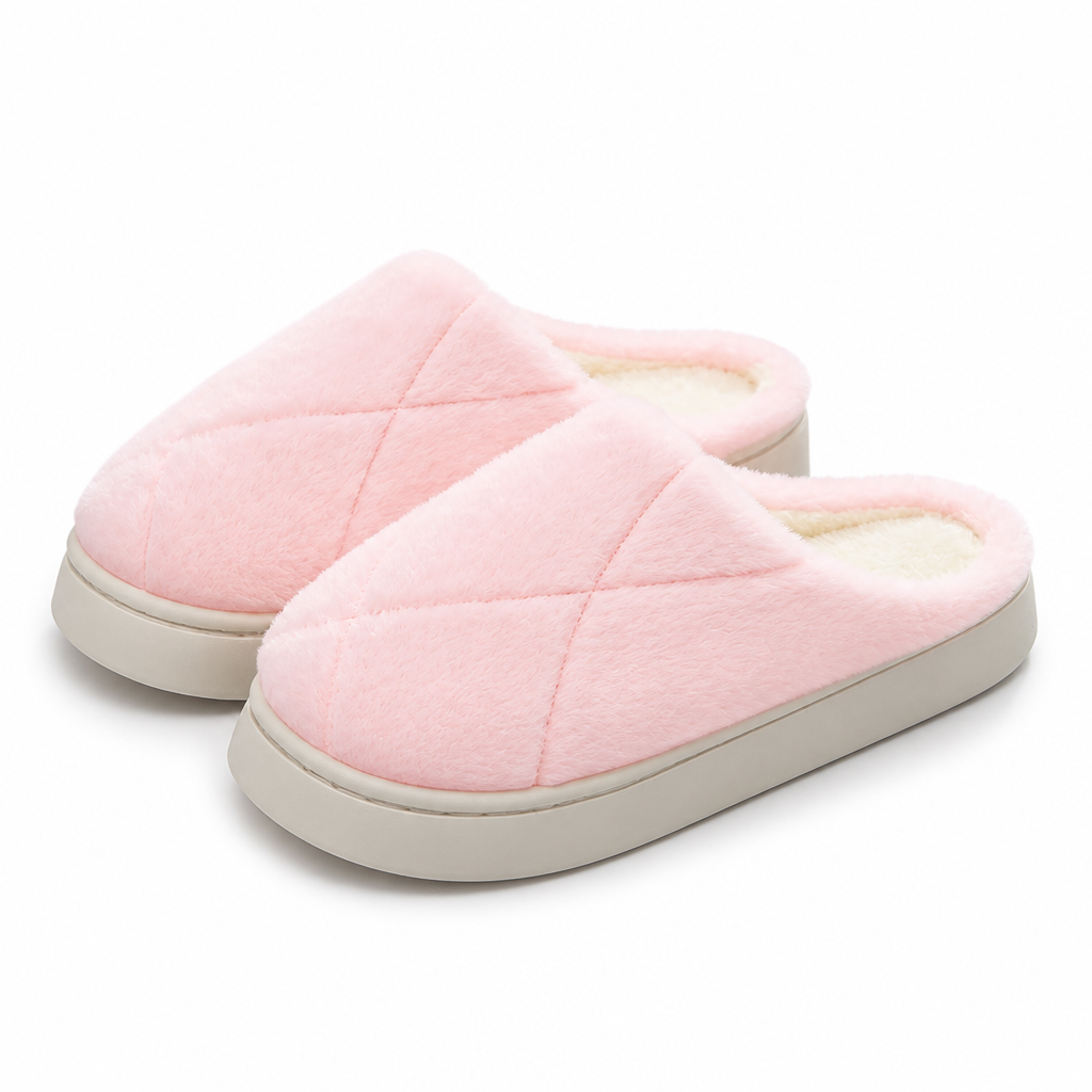Hollis | Womens Slippers Fluffy Warm Memory Foam House Slippers Design 10 packshot
