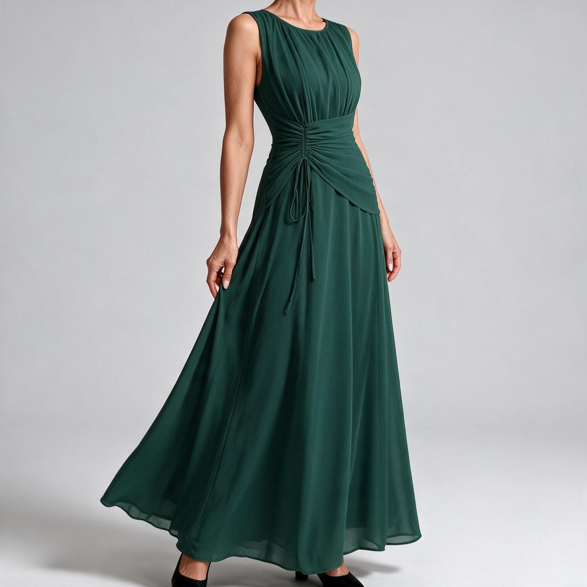 Odette | A Line Chiffon Maxi Wedding Guest Summer Dresses