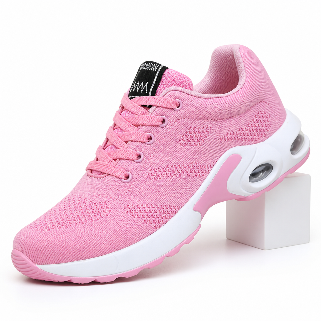 Liana | Womens Trainers Running Air Cushion Knit Breathable Sports Shoes Pink packshot