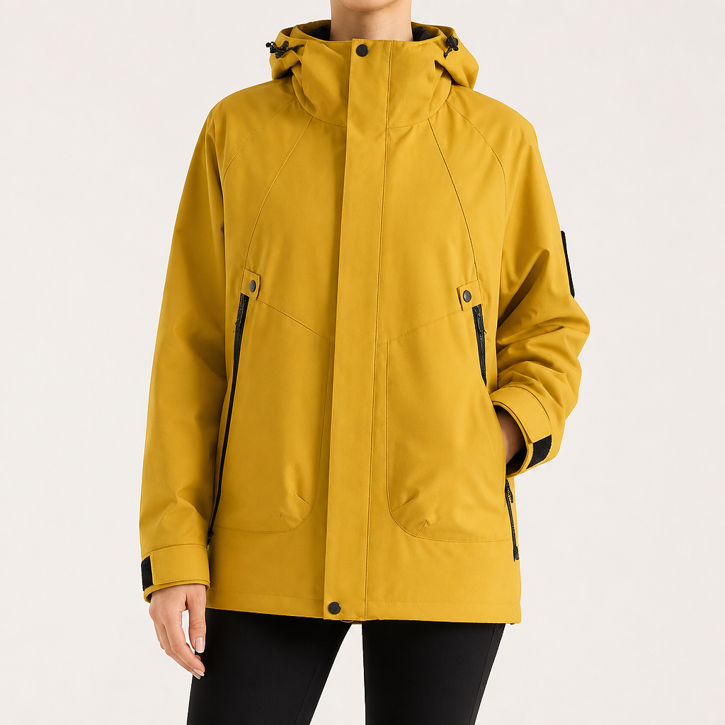 Rowan | Womens Waterproof 3 in 1 Hooded Jacket, Pomelo Yellow 3