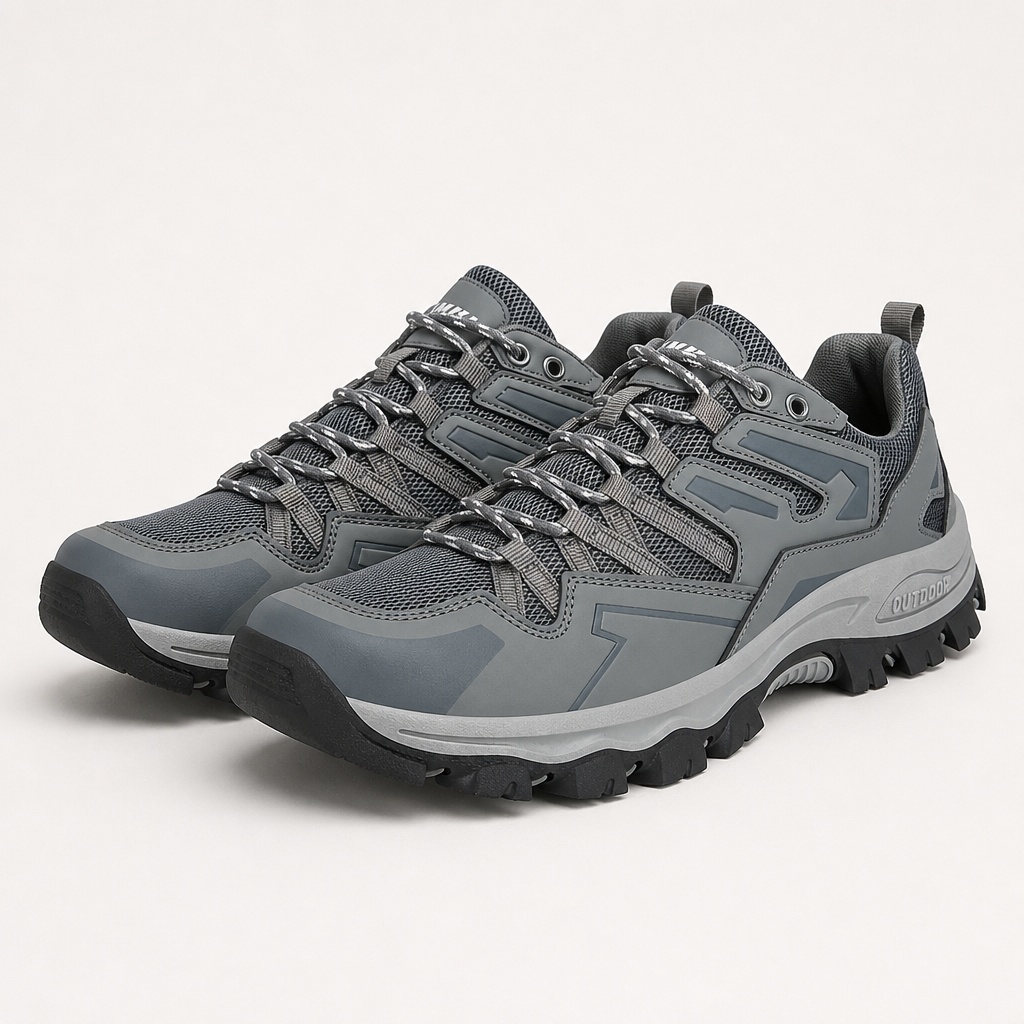 Rowan | Unisex Breathable Lightweight Hiking Walking Shoes, Grey
