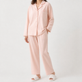 Arabella | Womens Cotton Long Sleeve Pyjama Set, Pink
