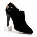 Ophelia | Womens Rhinestone Suede Pointed Toe High Heels Shoes Black packshot