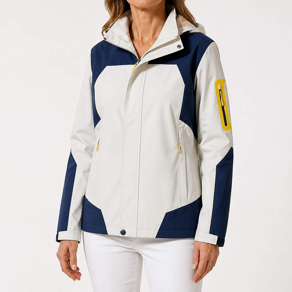 Harriet | Womens Waterproof Windbreaker Jacket, Cream