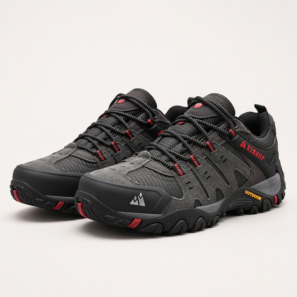 Nathaniel | Mens Non Slip Walking Hiking Shoes, Grey