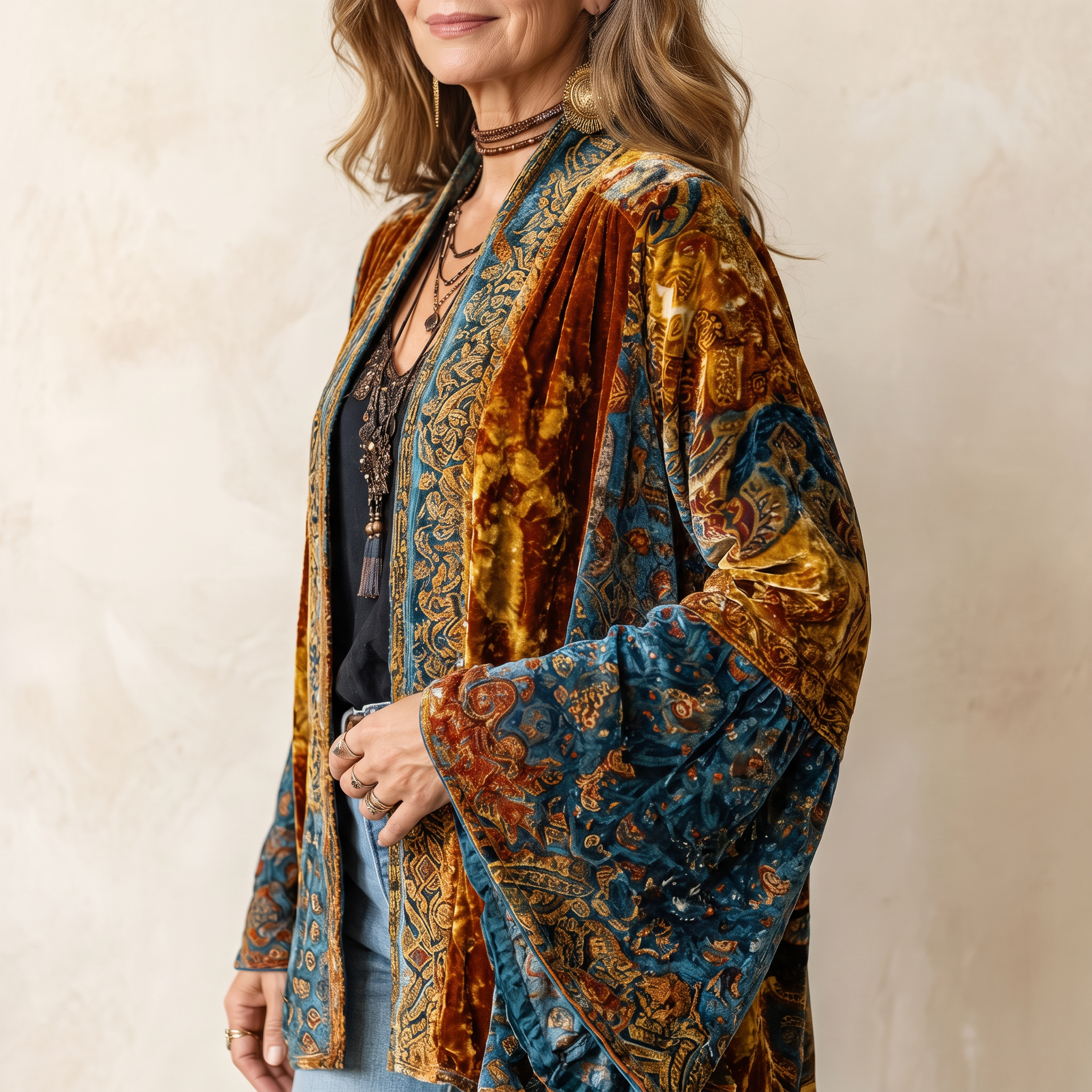 Laurence | Long Kimono Jacket Coat
