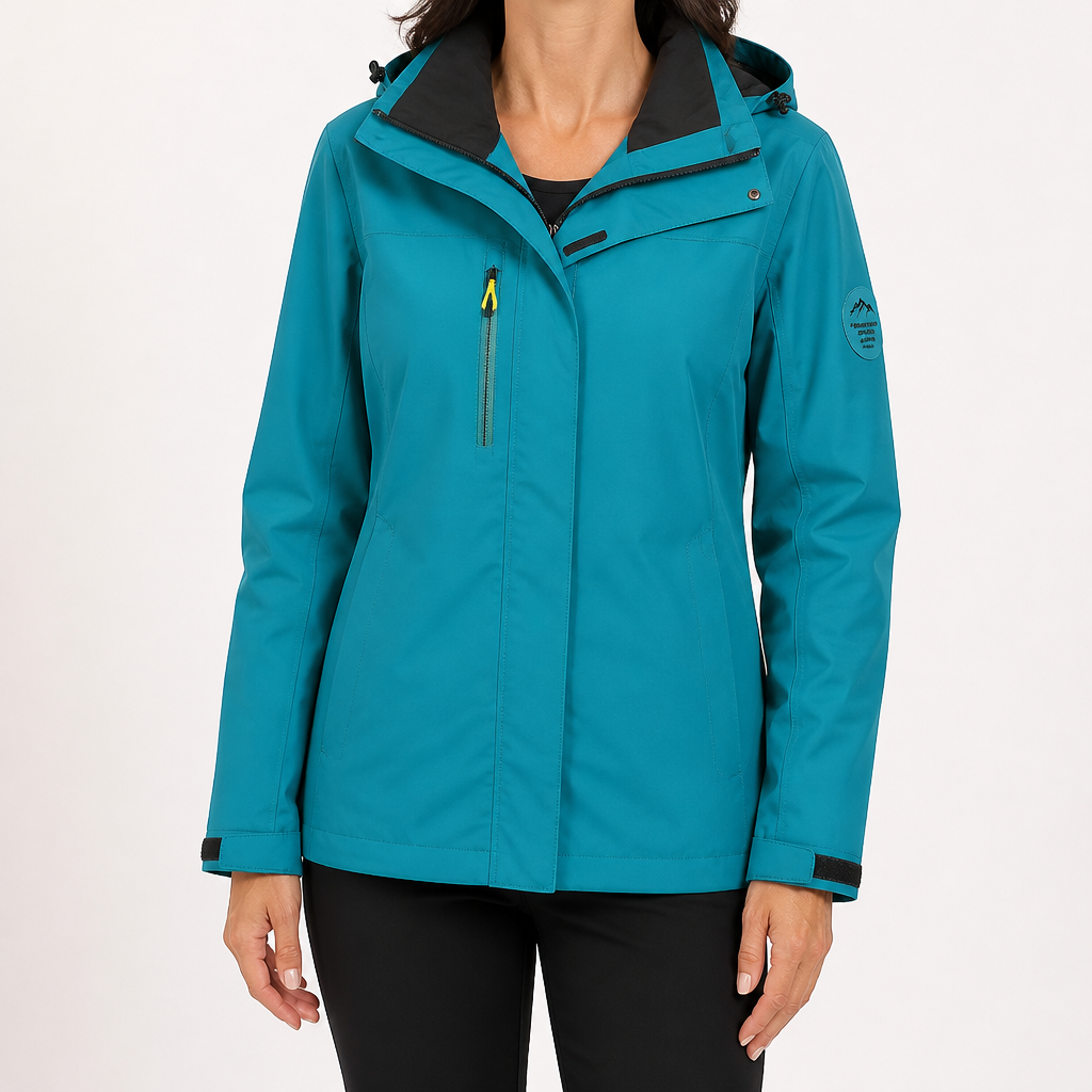 Sylvie | Womens Waterproof Windproof 3 In 1 Jacket, Turquoise