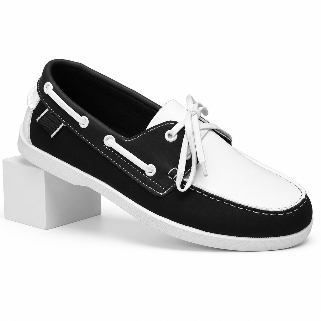 Rory | Mens British Lace Up Casual Smart Loafers Shoes Black packshot