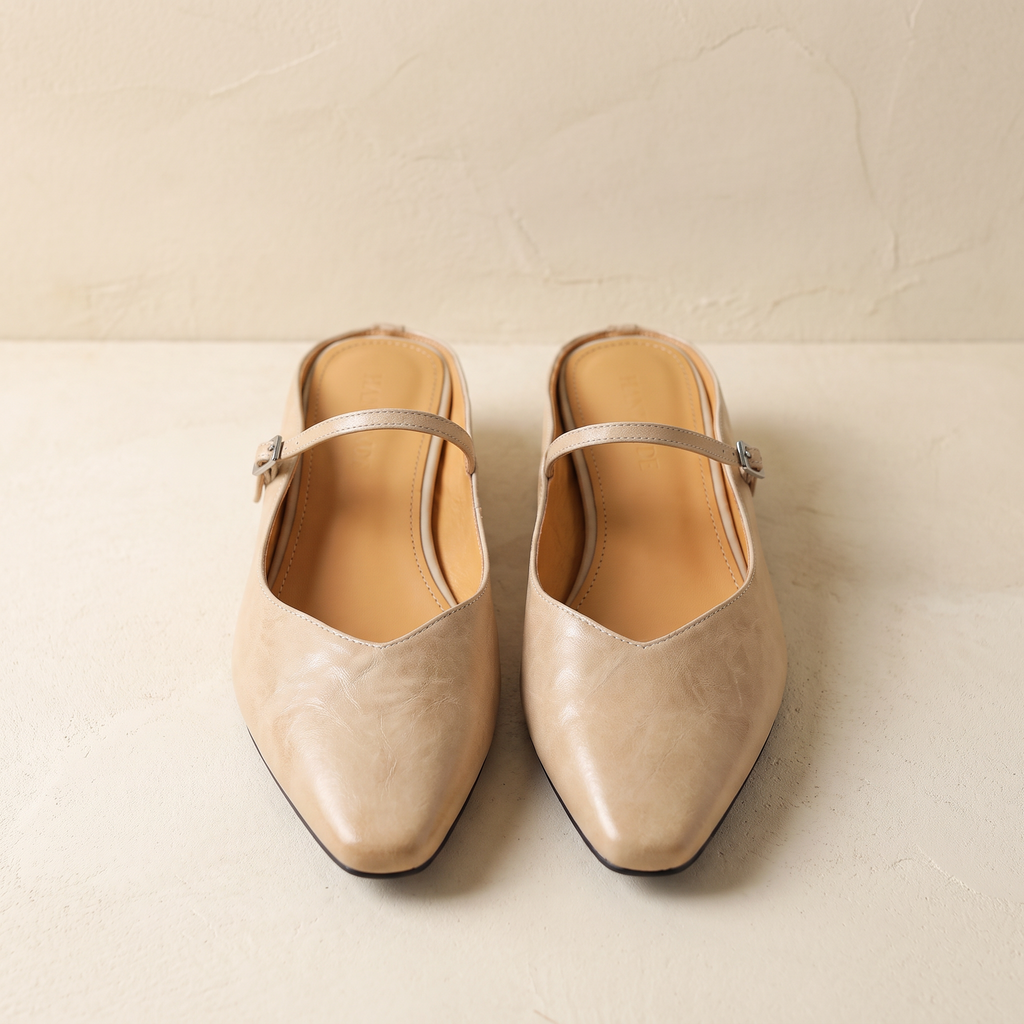 Theodora | Slim Mules Slippers Leather