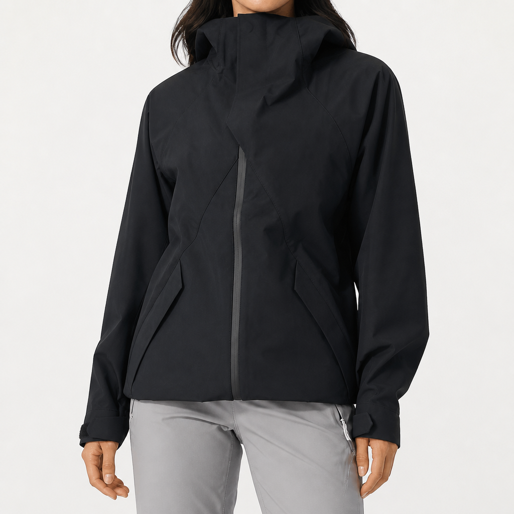 Harriet | Womens Waterproof Windproof Softshell Jacket, Black 2