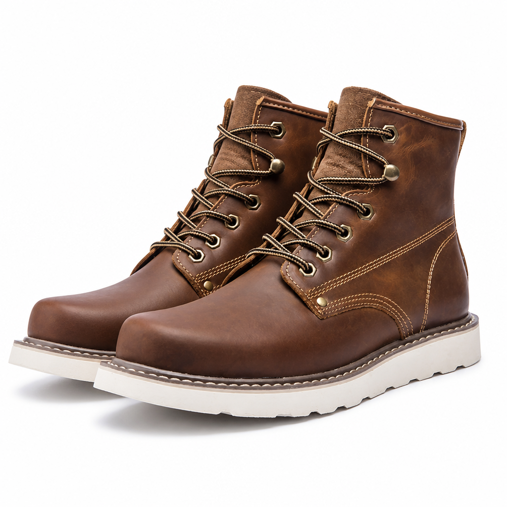 Hamish | Mens Work Boots Fleece Lined Warm Retro Boots Multi 8 packshot