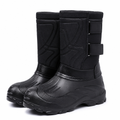 Florian | Mens Snow Boots Waterproof Fleece Lined Warm Winter Boots Black packshot