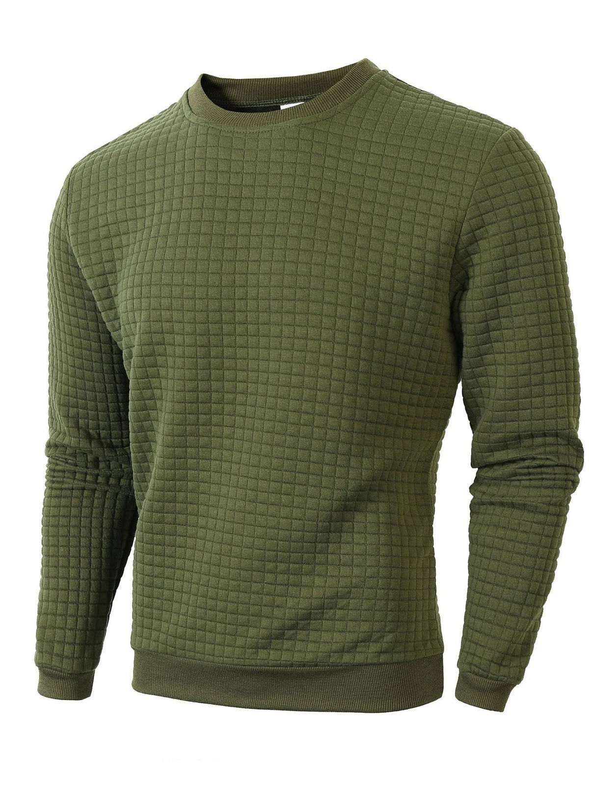 Reuben | Mens Checkered Crewneck Sweatshirt - 1